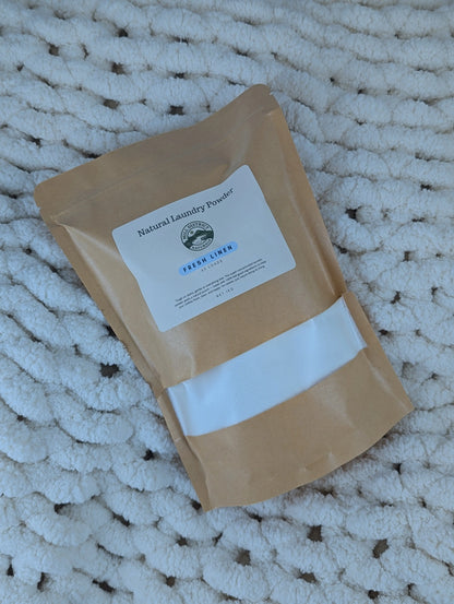 fresh linen scented non toxic natural laundry powder