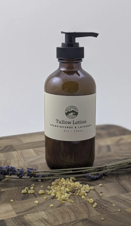 ultralight beef tallow lotion frankincense and lavender