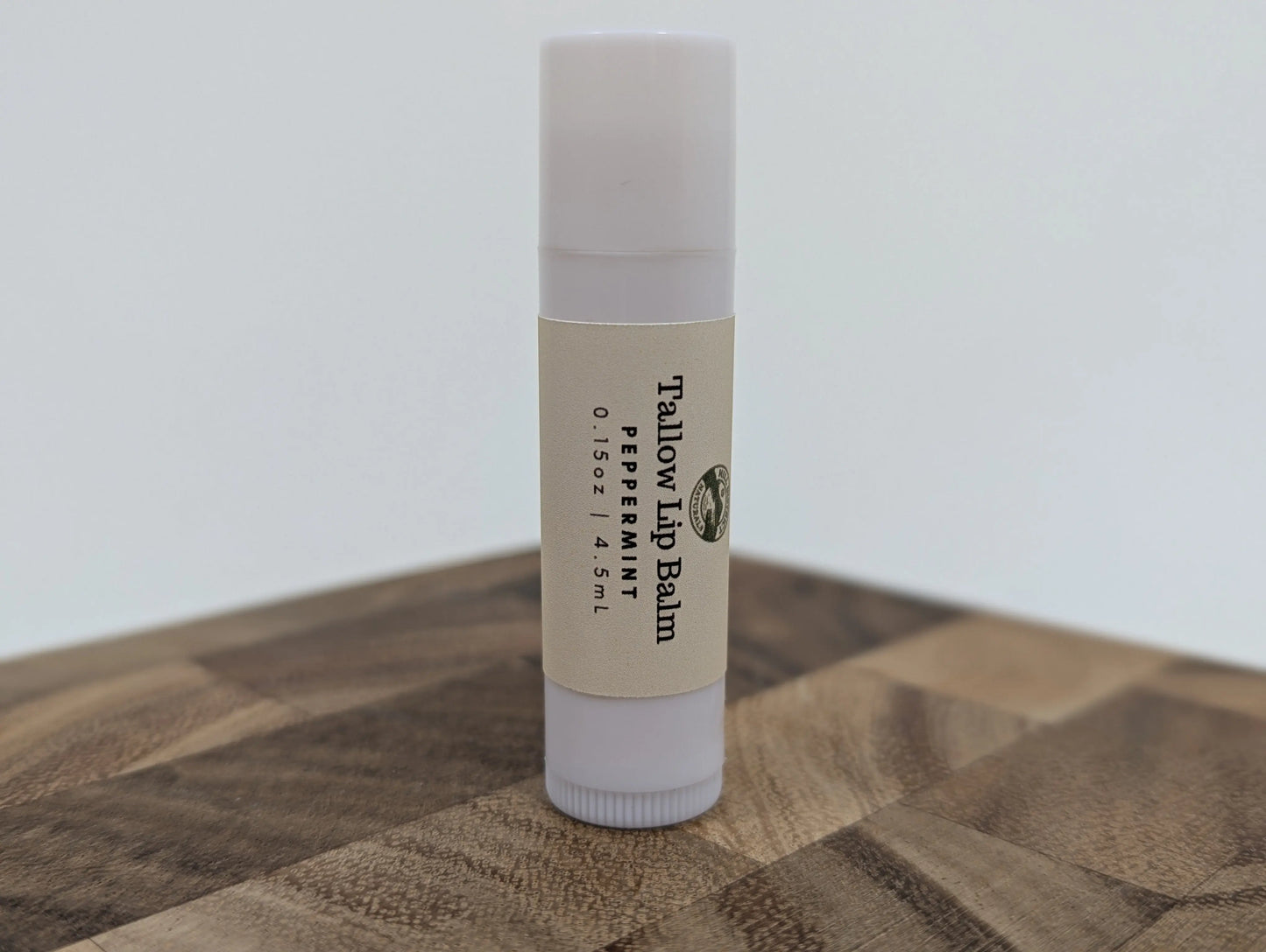 peppermint beef tallow lip balm