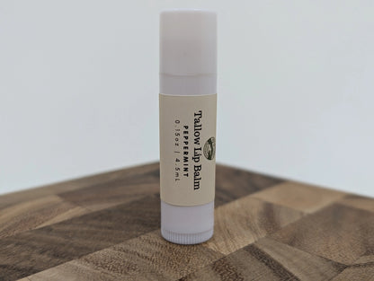 peppermint beef tallow lip balm