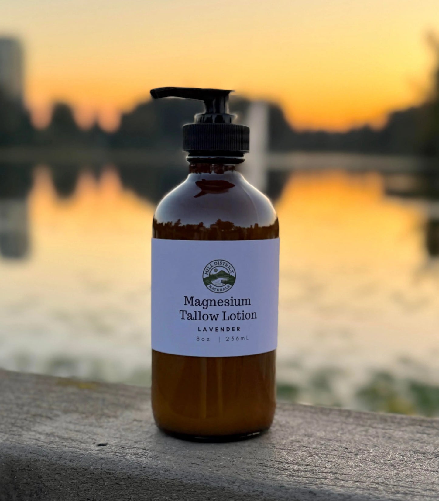 magnesium infused ultralight tallow lotion with lavender